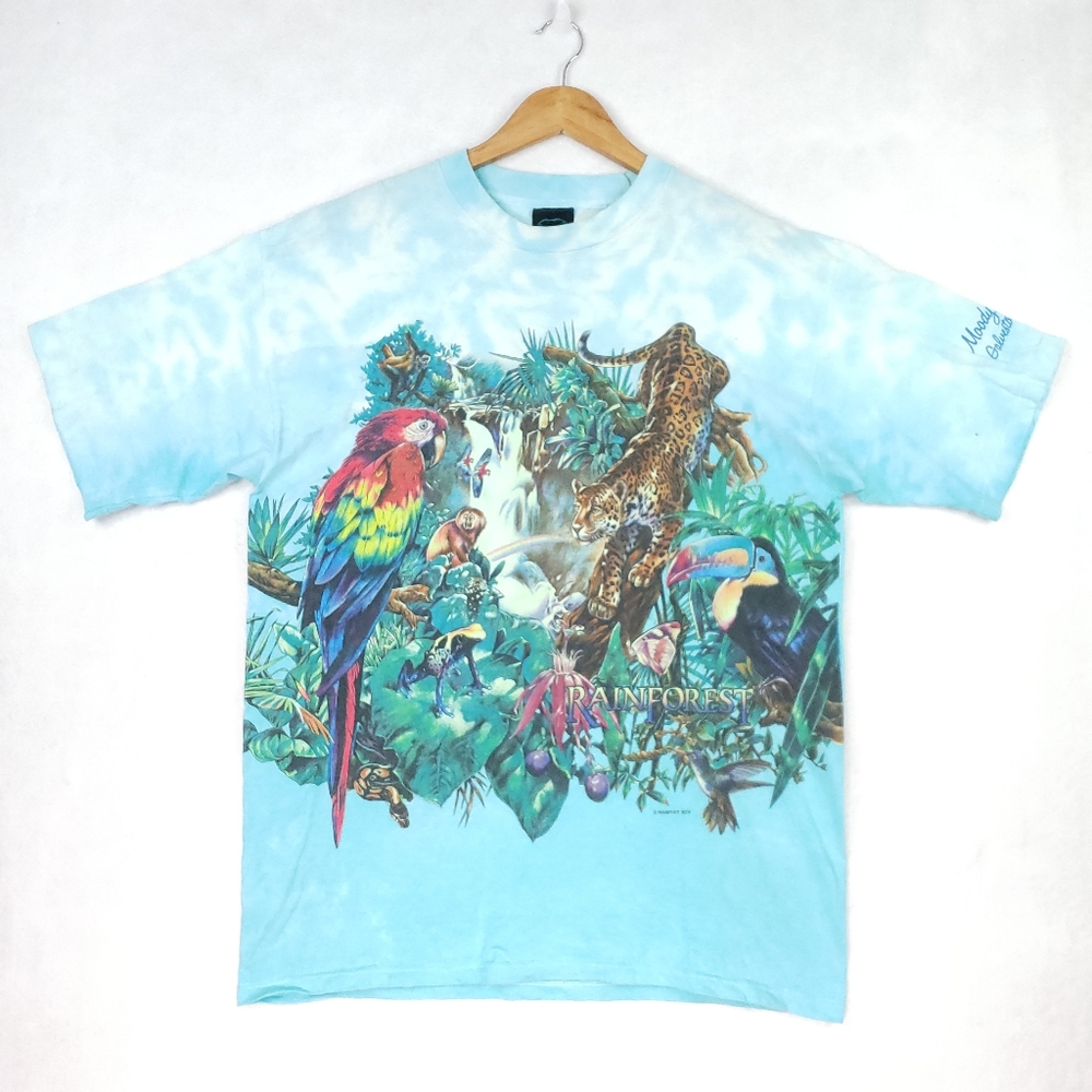 Vintage 90s Nature Habitat Moody Gardens Rainforest Animal Galveston Wrap-around